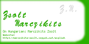 zsolt marczikits business card